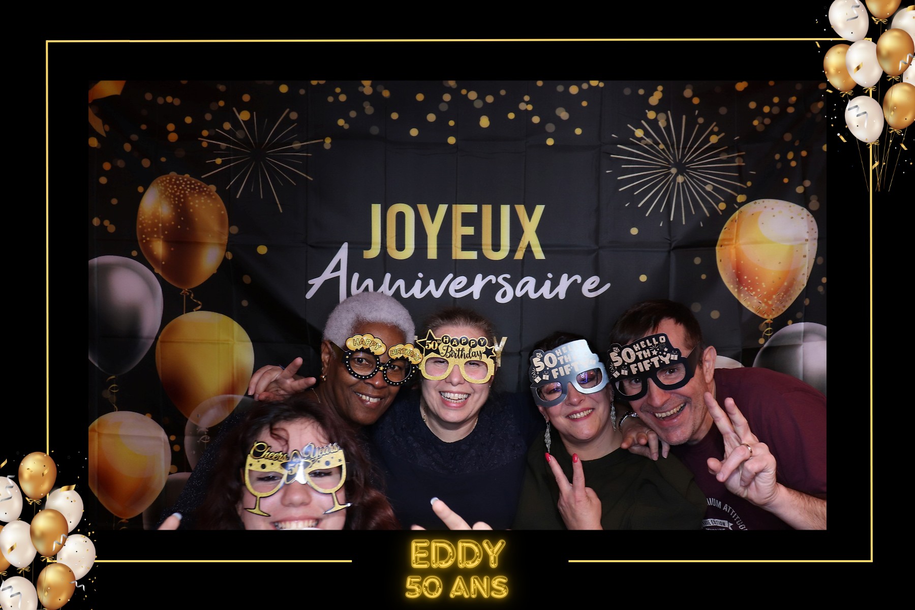 Famille réunie pour les 50 ans de Eddy