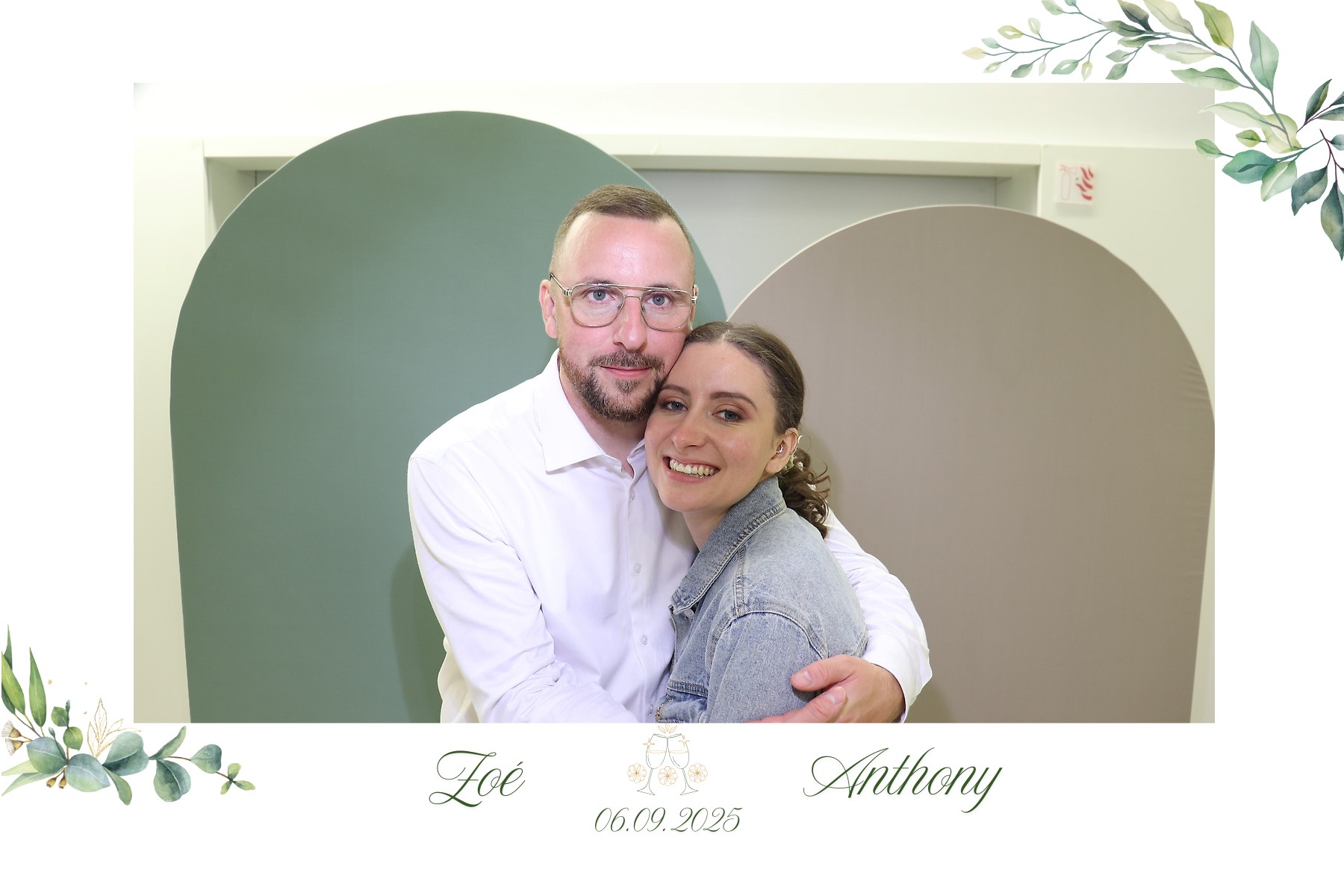 Les mariés le lendemain de leur fête de mariage